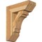 Ekena Millwork Merced Slat Rough Sawn Bracket w/ Offset Brace, Western Red Cedar, 8"W x 22"D x 26"H BKT0806X22X26MRC06RWR - alternate 1